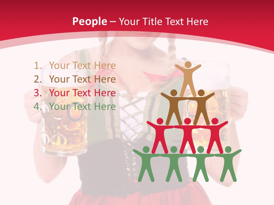 Alcohol Girl Holiday PowerPoint Template