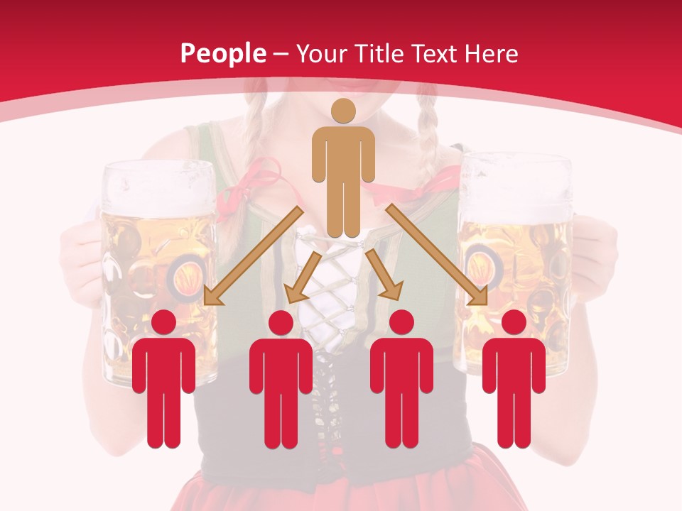 Alcohol Girl Holiday PowerPoint Template