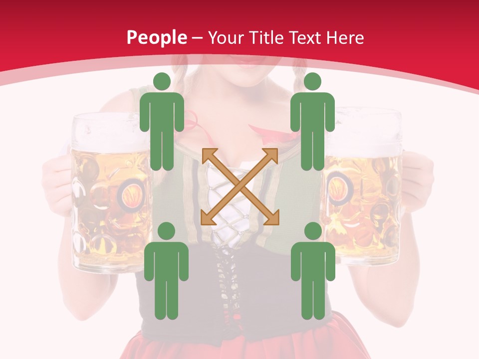 Alcohol Girl Holiday PowerPoint Template
