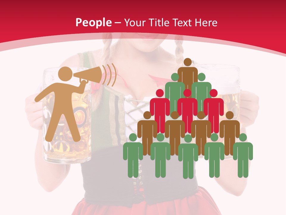 Alcohol Girl Holiday PowerPoint Template