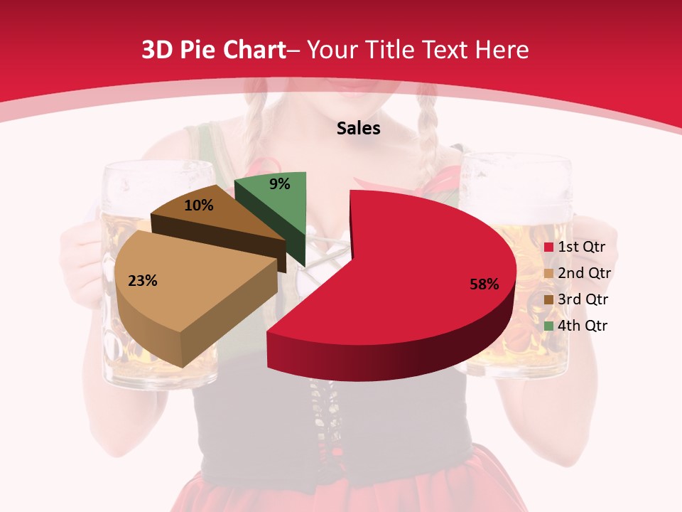 Alcohol Girl Holiday PowerPoint Template