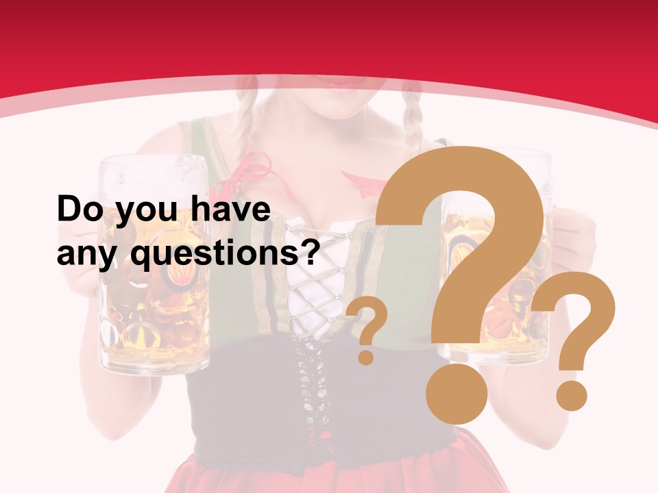 Alcohol Girl Holiday PowerPoint Template