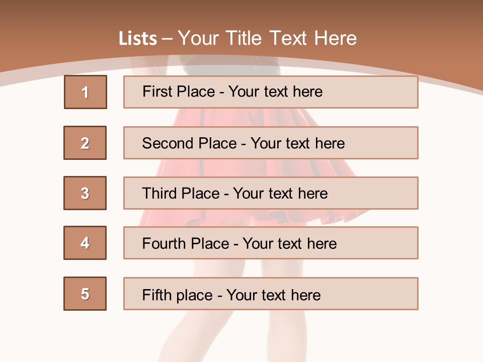 Lady Costume Germany PowerPoint Template