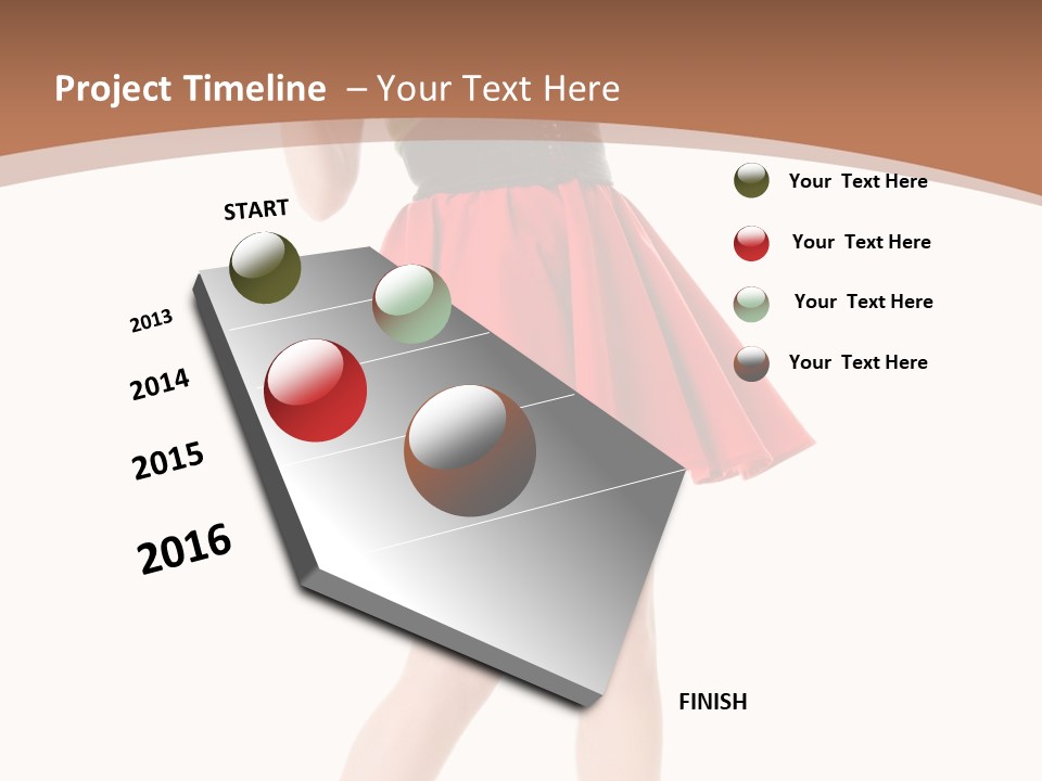 Lady Costume Germany PowerPoint Template