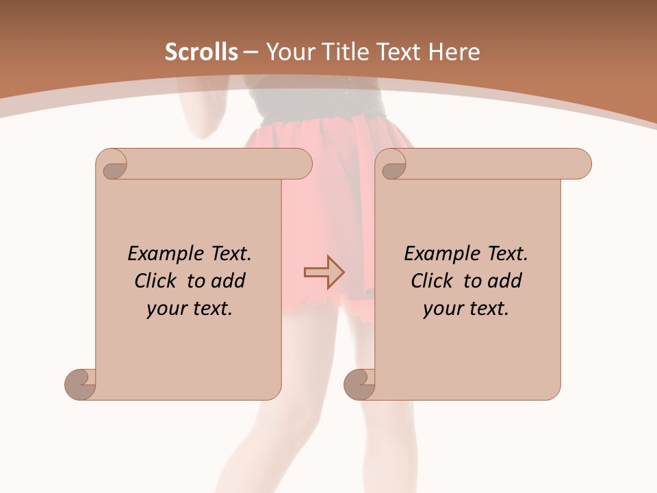 Lady Costume Germany PowerPoint Template