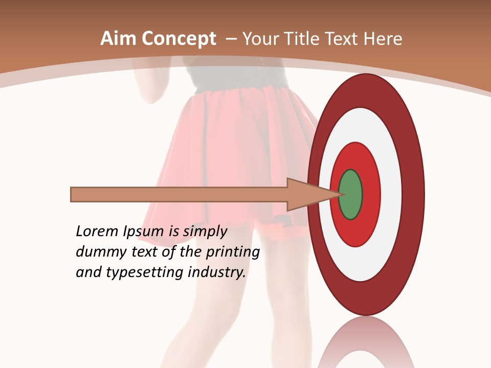 Lady Costume Germany PowerPoint Template