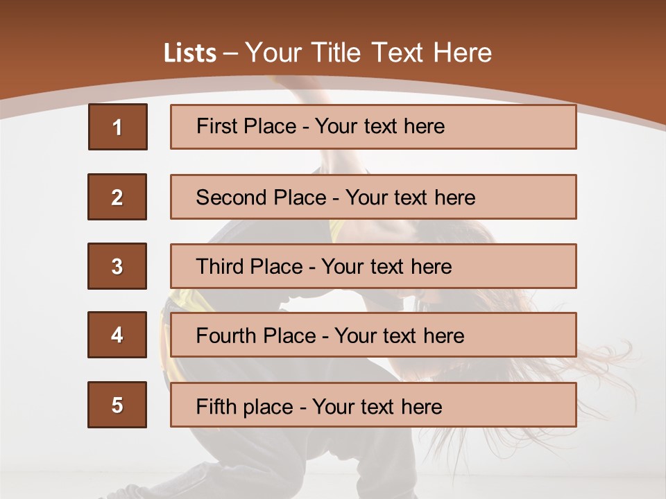 Action Moving Aerobics PowerPoint Template