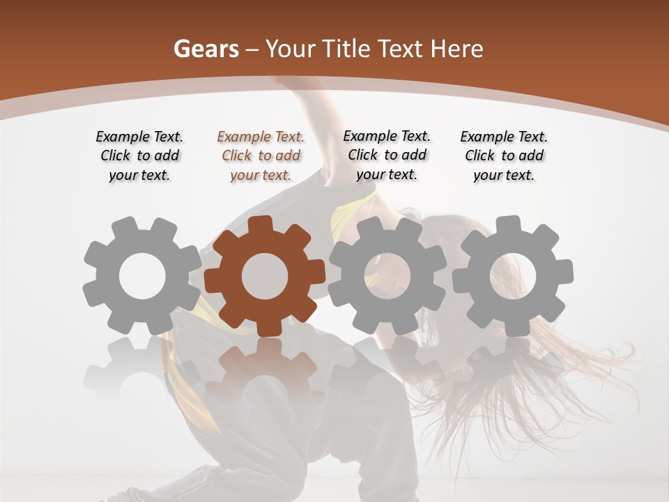 Action Moving Aerobics PowerPoint Template