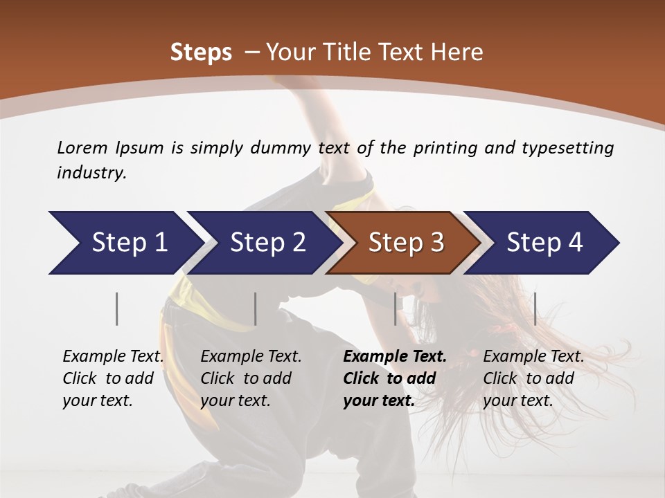 Action Moving Aerobics PowerPoint Template