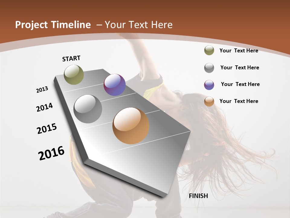 Action Moving Aerobics PowerPoint Template