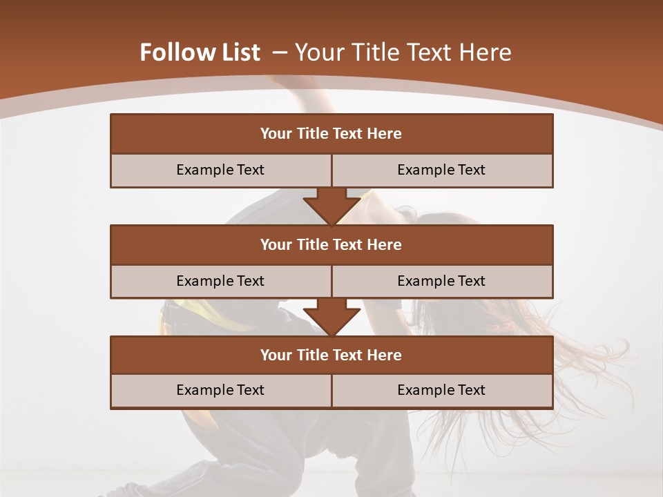 Action Moving Aerobics PowerPoint Template