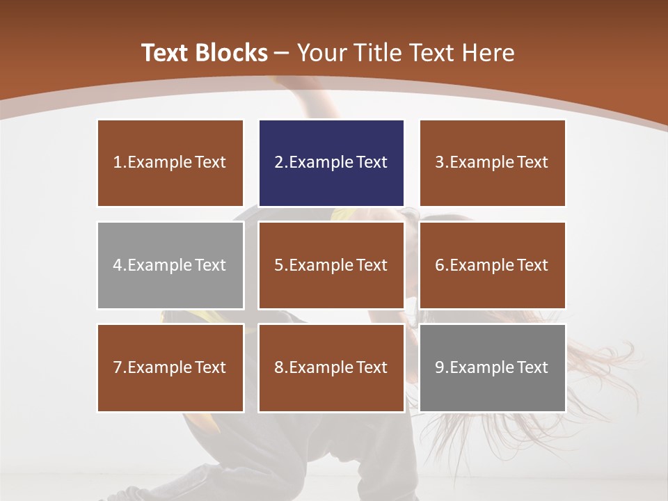 Action Moving Aerobics PowerPoint Template