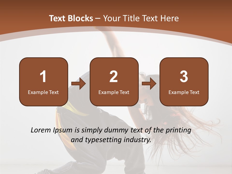 Action Moving Aerobics PowerPoint Template