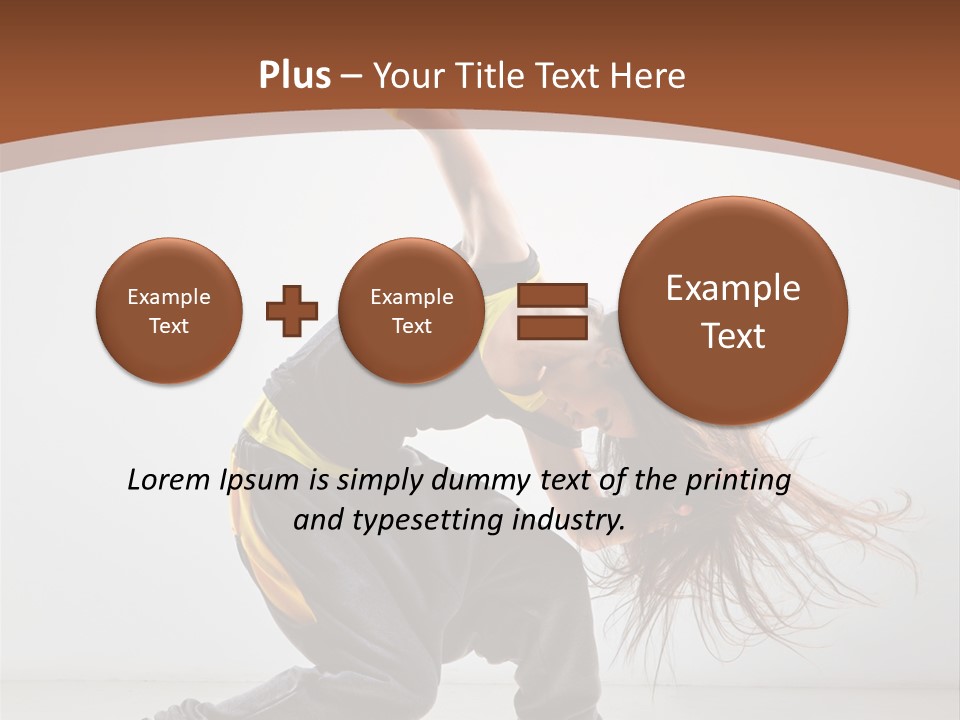 Action Moving Aerobics PowerPoint Template