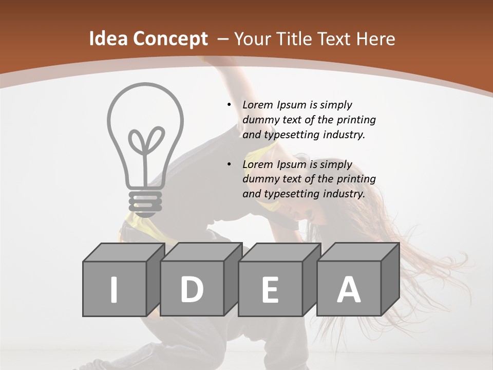 Action Moving Aerobics PowerPoint Template