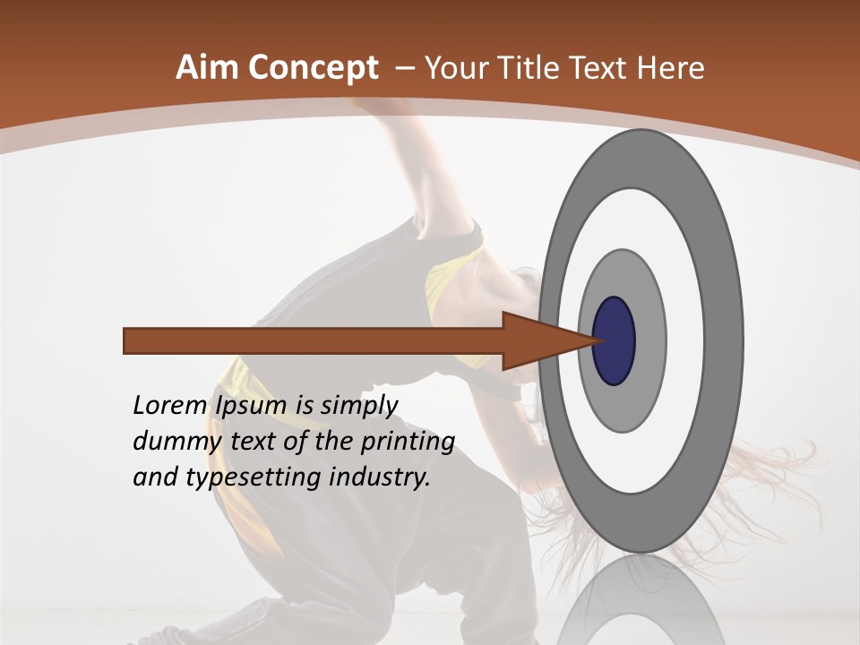 Action Moving Aerobics PowerPoint Template