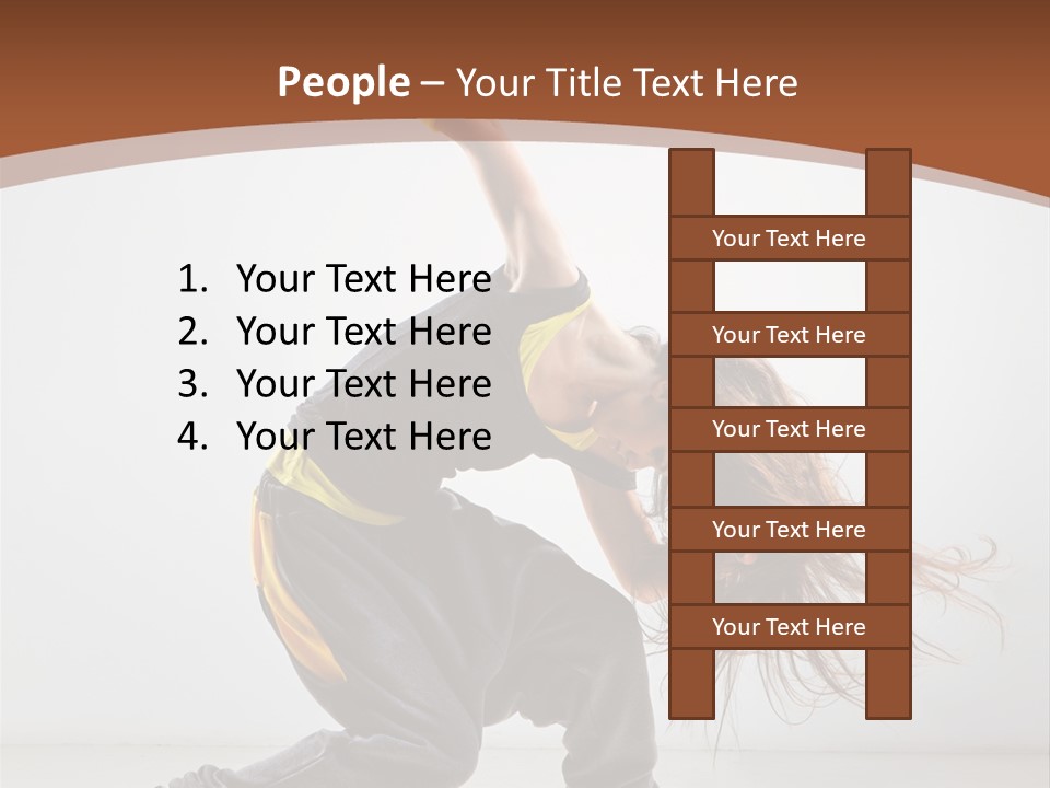 Action Moving Aerobics PowerPoint Template