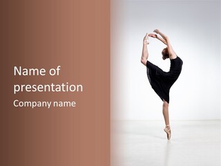 Dancer Posing Traditional PowerPoint Template