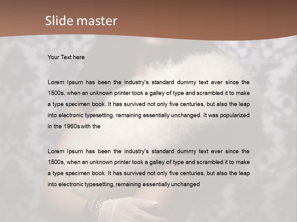 Shadows Purple Wall PowerPoint Template