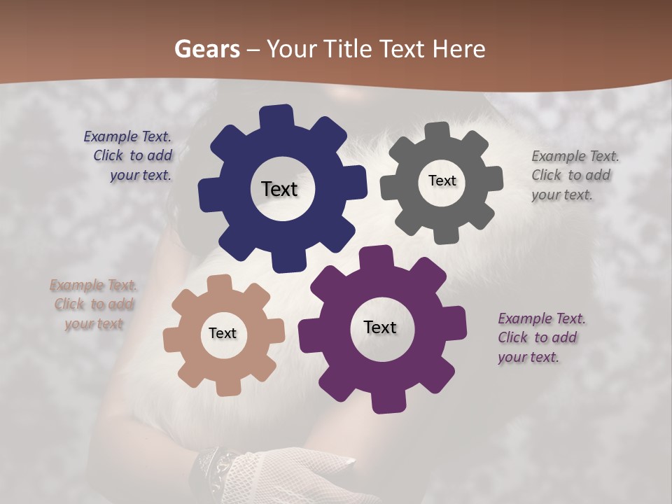 Shadows Purple Wall PowerPoint Template