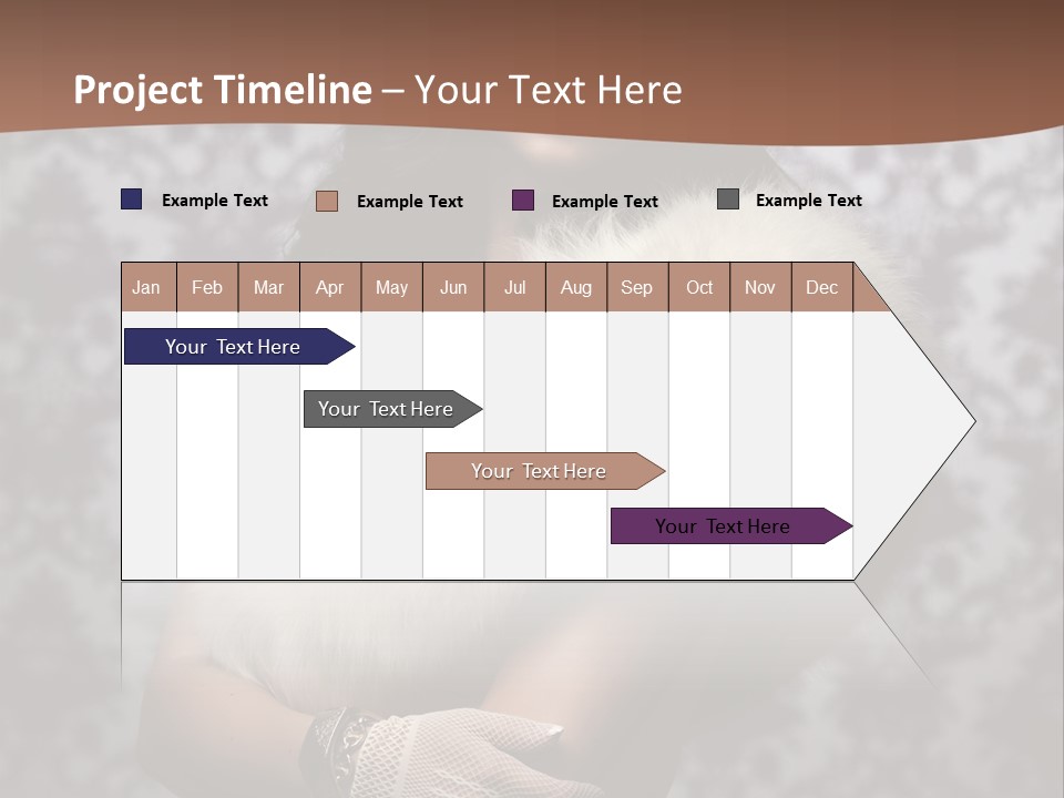 Shadows Purple Wall PowerPoint Template