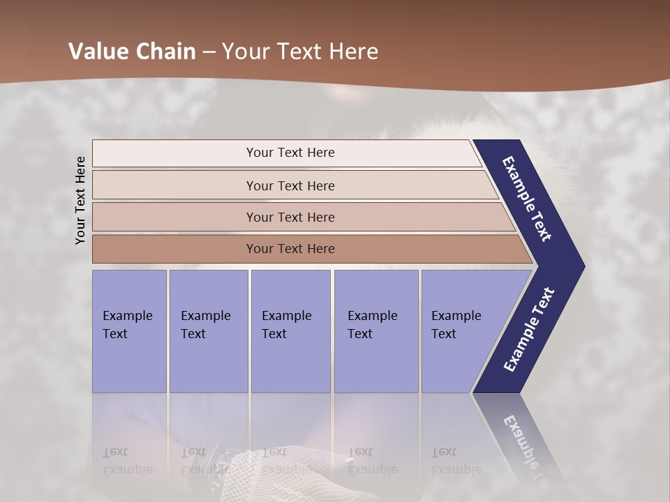 Shadows Purple Wall PowerPoint Template