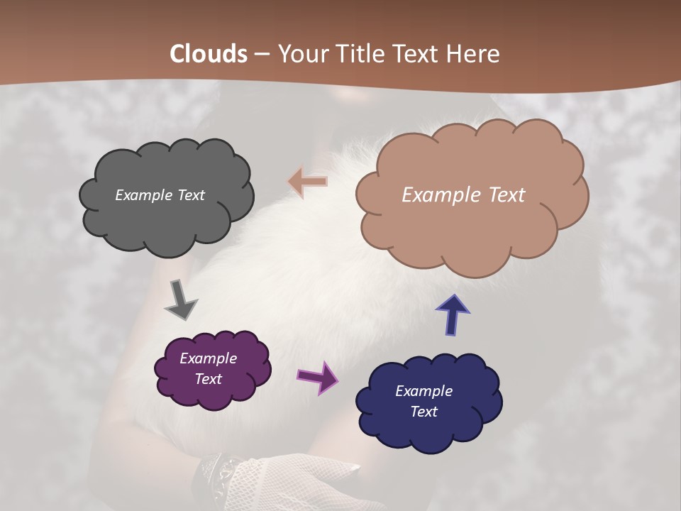 Shadows Purple Wall PowerPoint Template