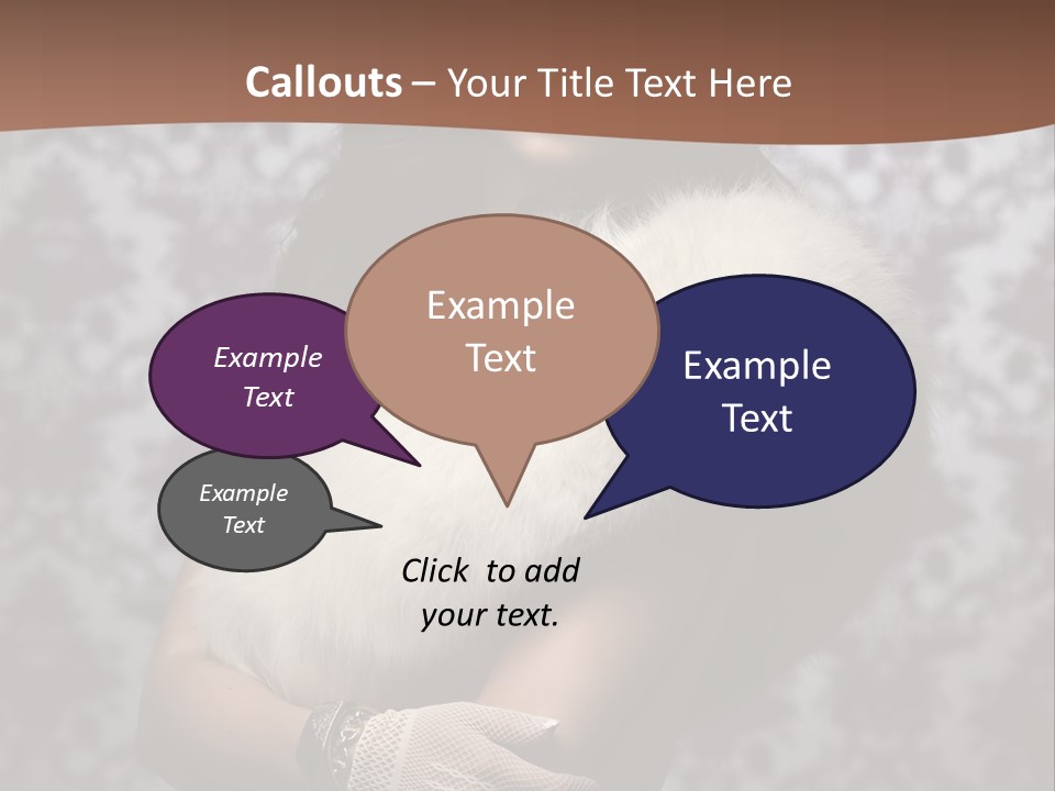 Shadows Purple Wall PowerPoint Template