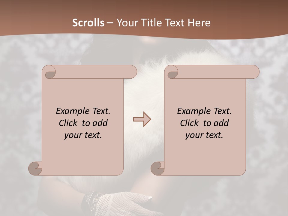 Shadows Purple Wall PowerPoint Template