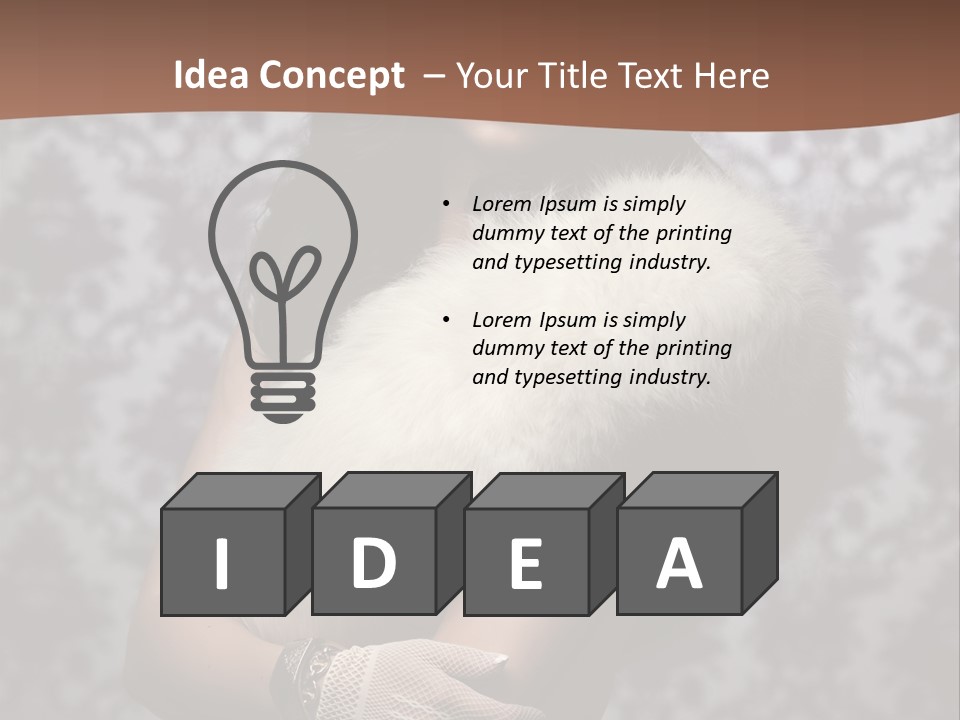 Shadows Purple Wall PowerPoint Template