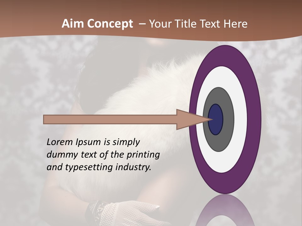 Shadows Purple Wall PowerPoint Template