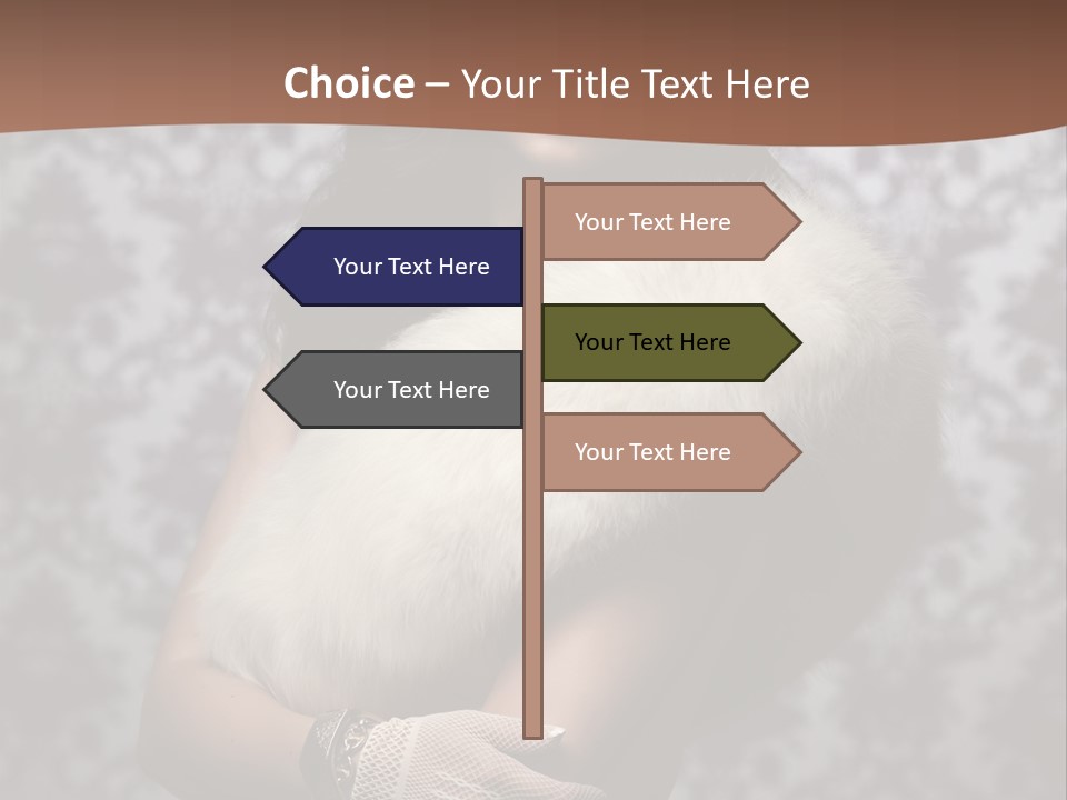 Shadows Purple Wall PowerPoint Template