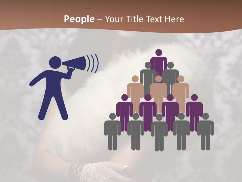 Shadows Purple Wall PowerPoint Template