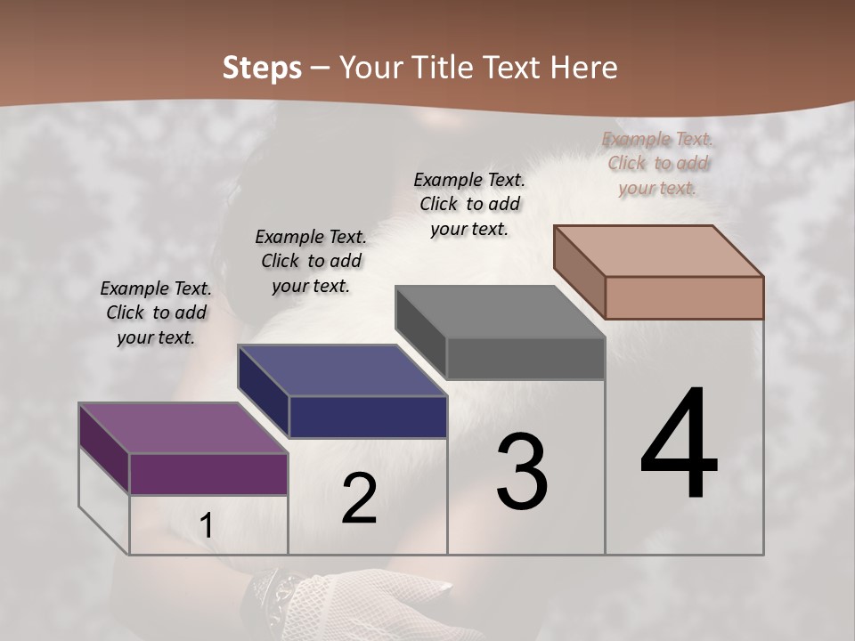 Shadows Purple Wall PowerPoint Template