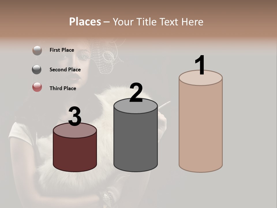 Fashion Red Female PowerPoint Template