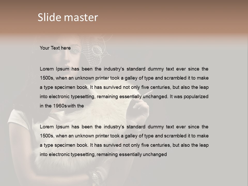 Fashion Red Female PowerPoint Template