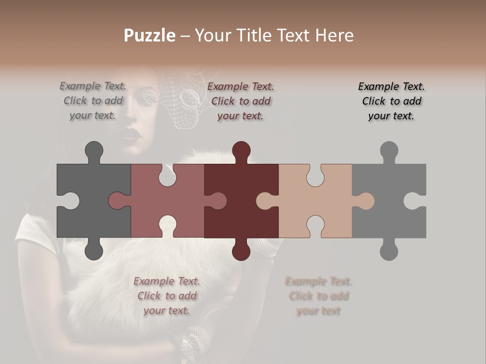 Fashion Red Female PowerPoint Template