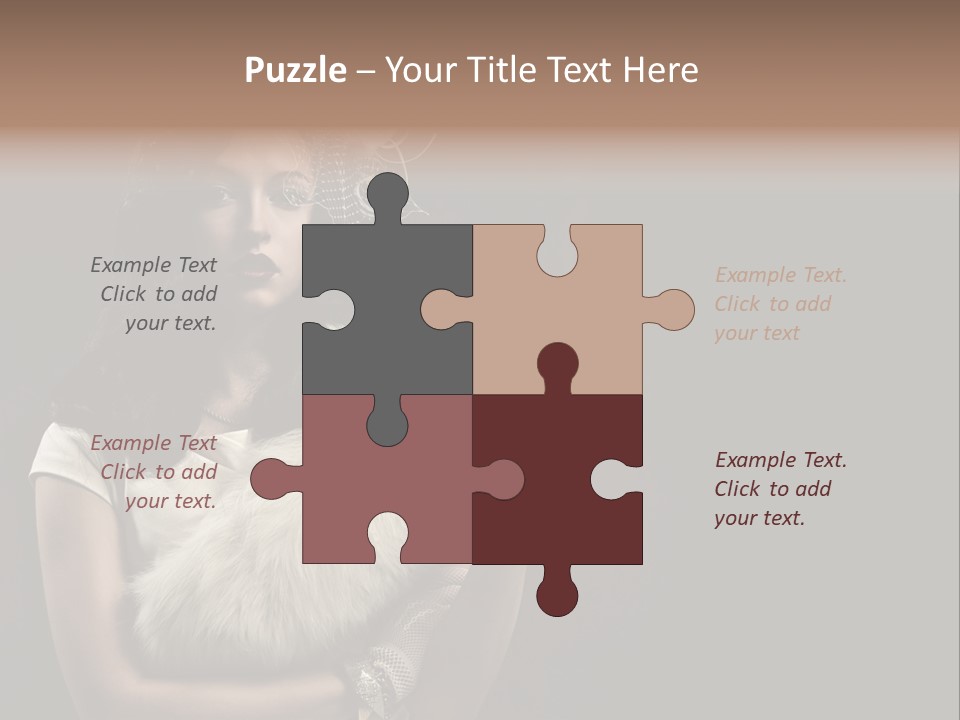 Fashion Red Female PowerPoint Template