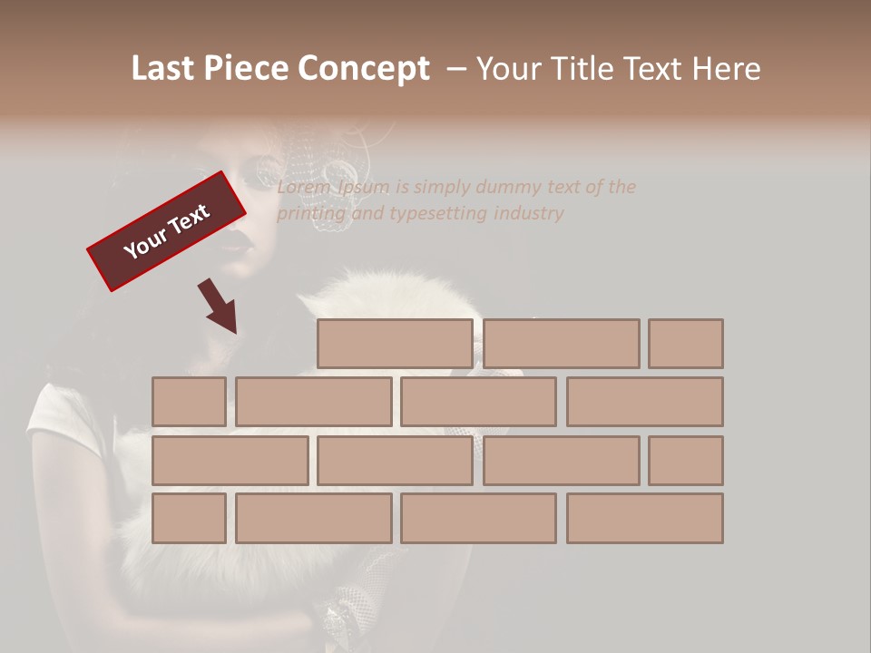 Fashion Red Female PowerPoint Template