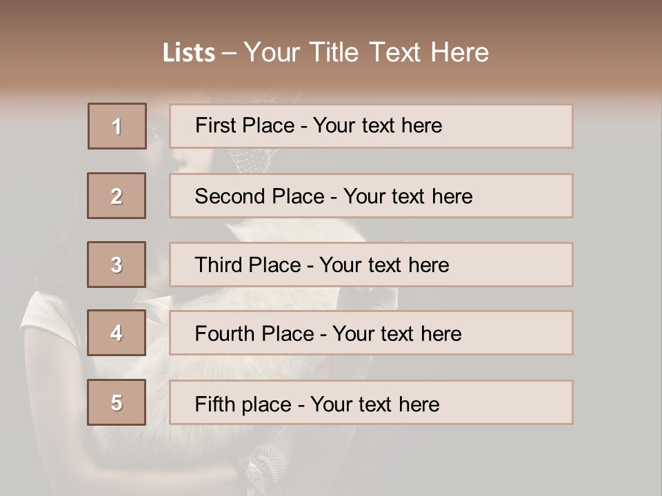Fashion Red Female PowerPoint Template