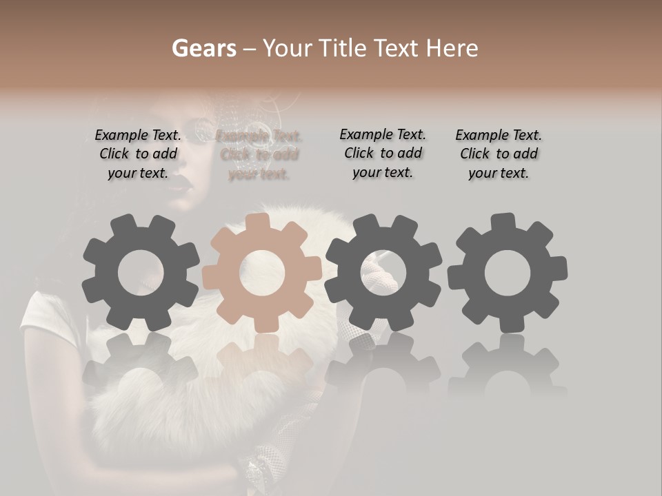 Fashion Red Female PowerPoint Template