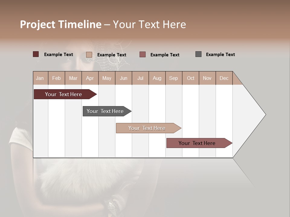 Fashion Red Female PowerPoint Template
