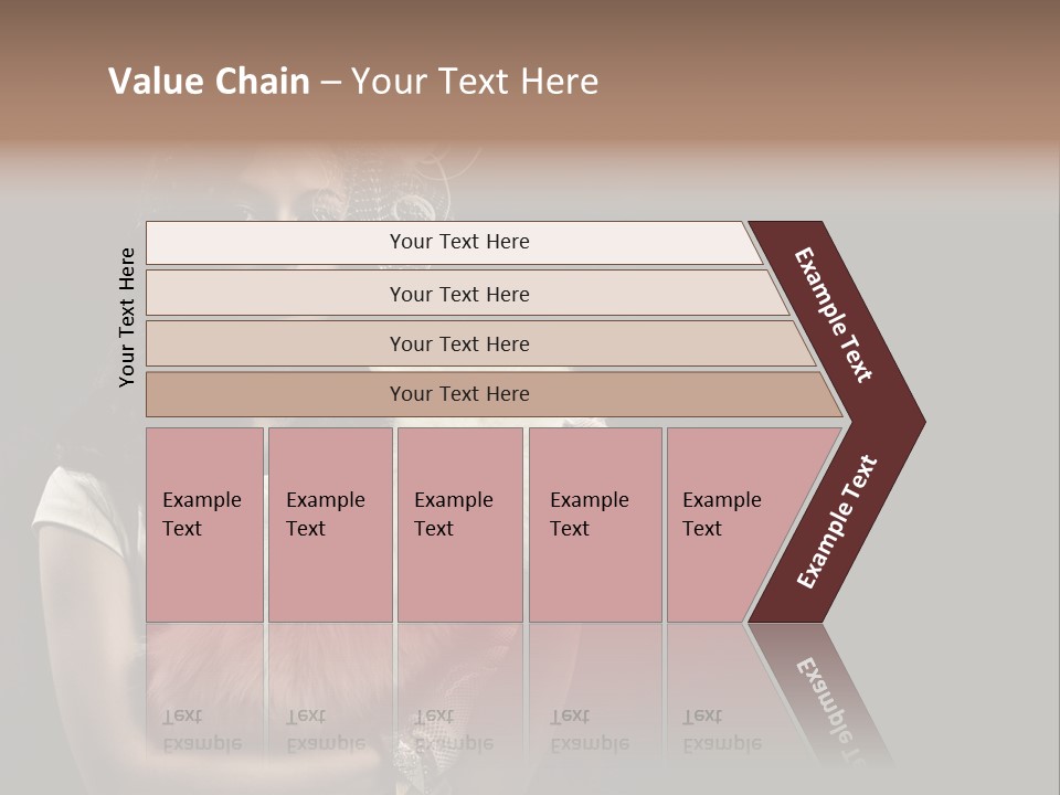 Fashion Red Female PowerPoint Template