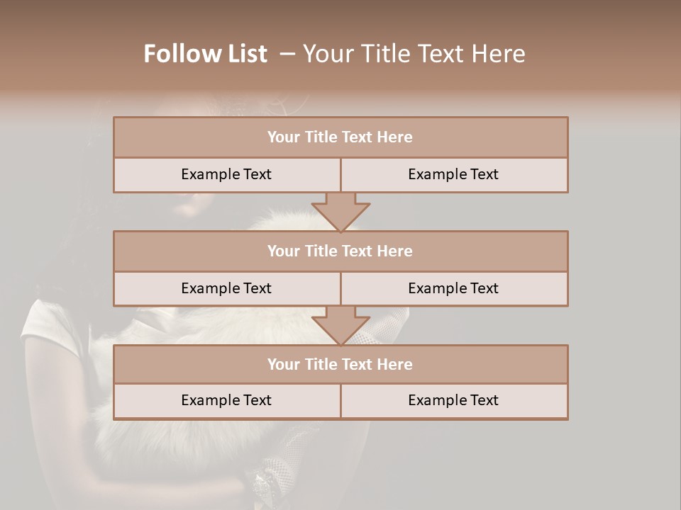 Fashion Red Female PowerPoint Template