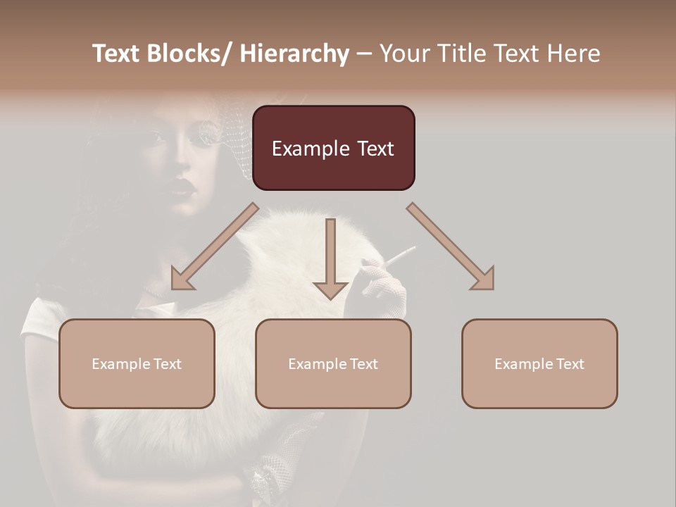 Fashion Red Female PowerPoint Template