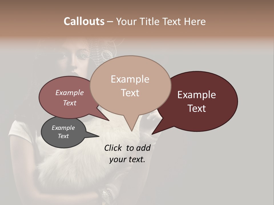 Fashion Red Female PowerPoint Template