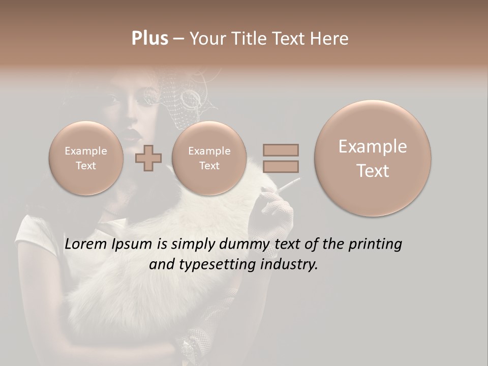 Fashion Red Female PowerPoint Template