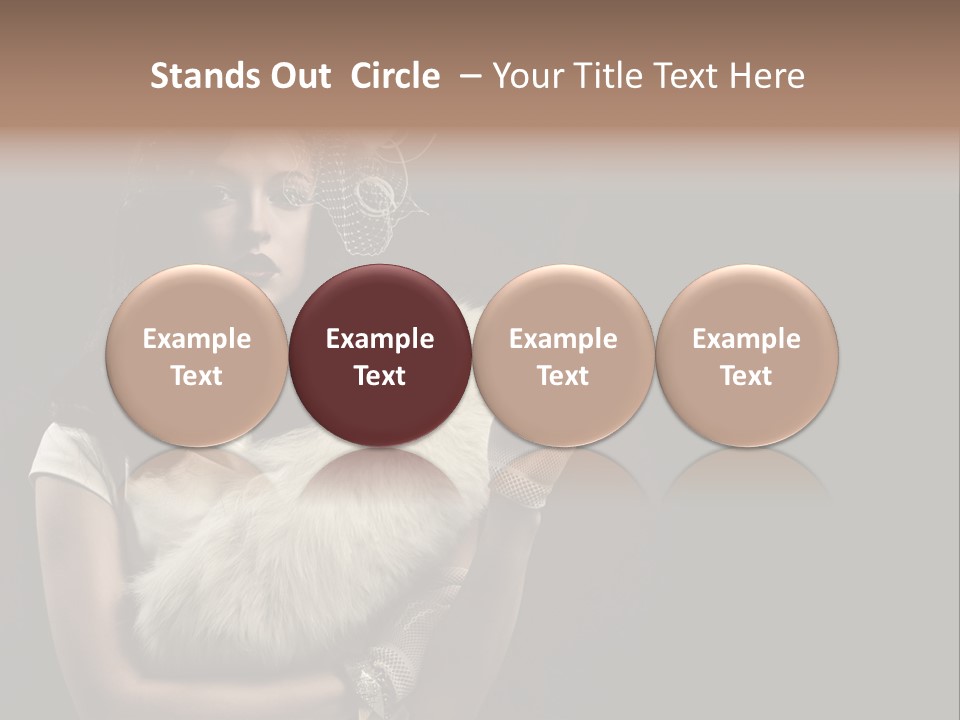 Fashion Red Female PowerPoint Template