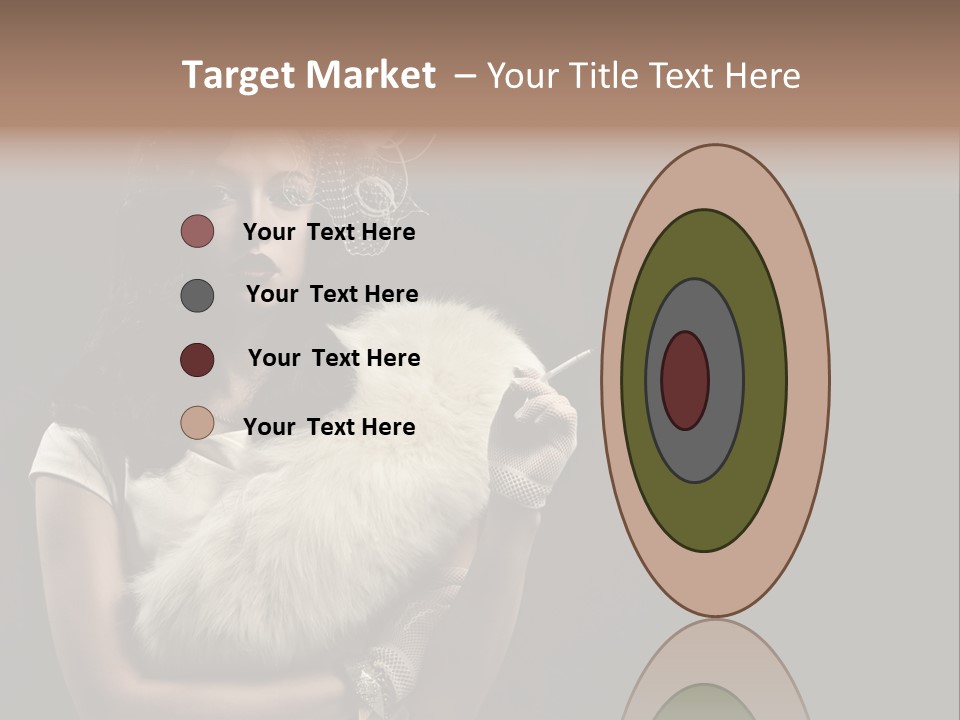 Fashion Red Female PowerPoint Template