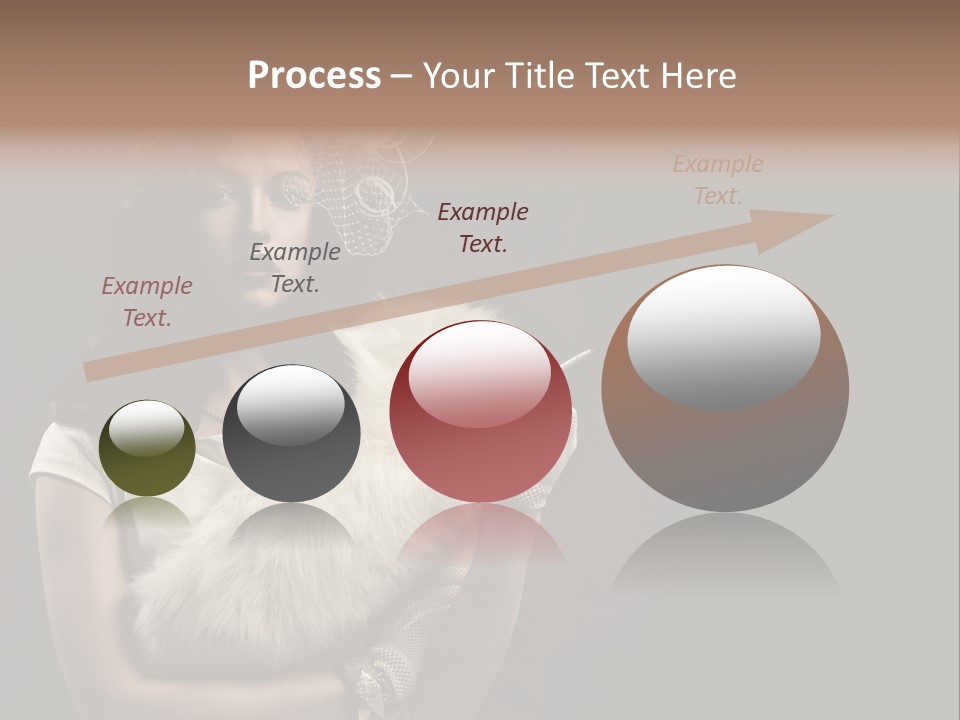 Fashion Red Female PowerPoint Template